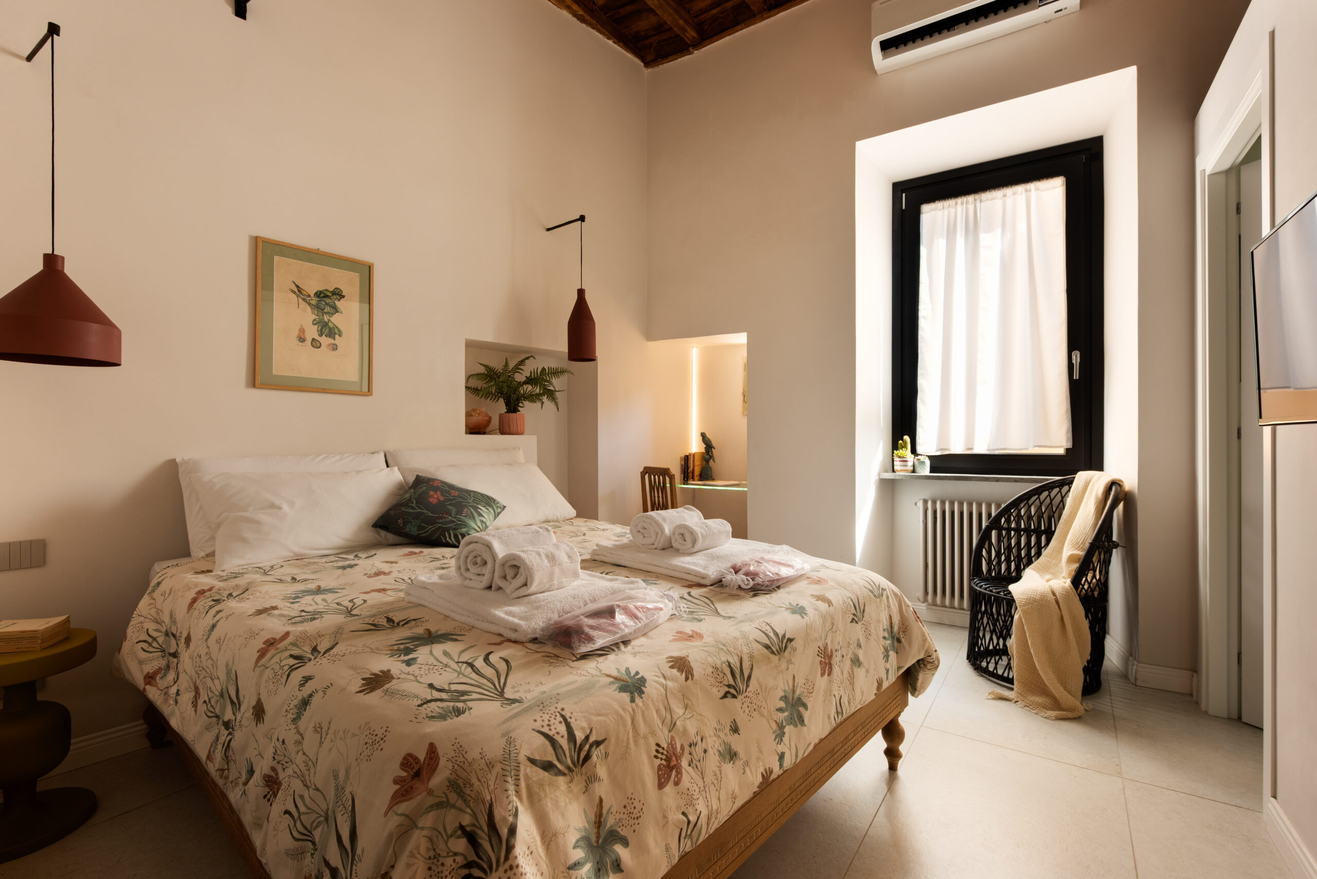 Camera matrimoniale della Voliera di Bacco a Frascati