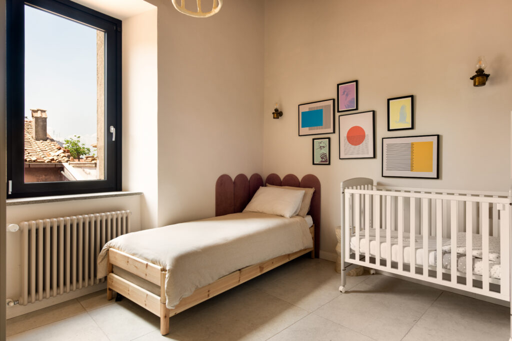 1. Camera configurabile con letto singolo nella Voliera di Bacco