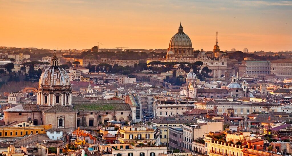 Panorama di Roma raggiungibile da Frascati